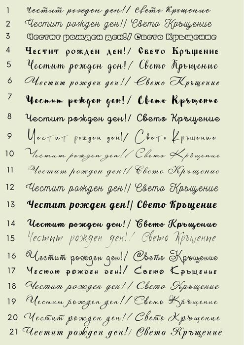 Фолиеви надписи / стикери