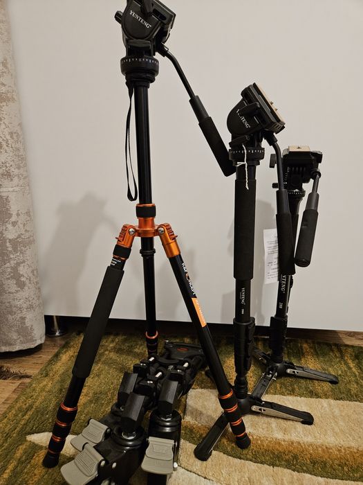 Trepied video,cap fluid,monopied,dolly,noi,1400 lei toate
