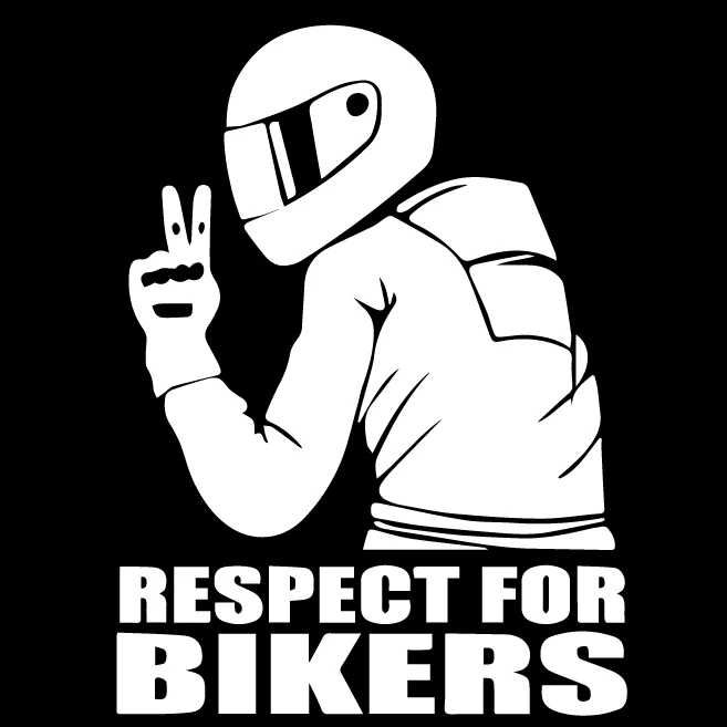 Водоустойчив Стикер RESPECT FOR BIKERS