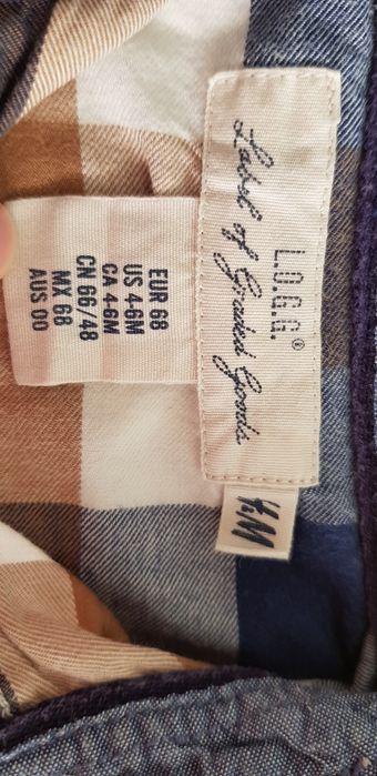 Риза за момче H.M  4/6 мес./ 68  см./