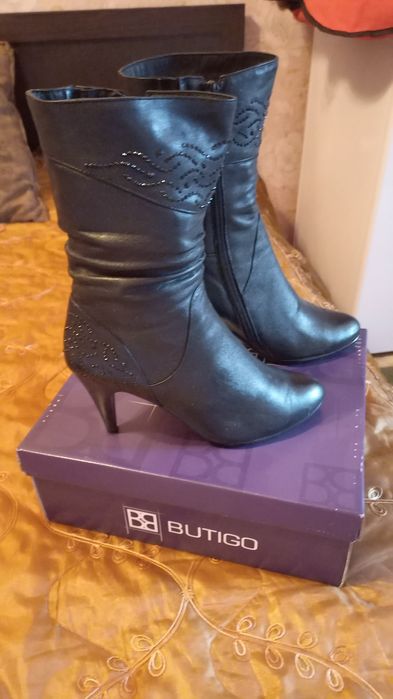 Осенние сапожки кожаные