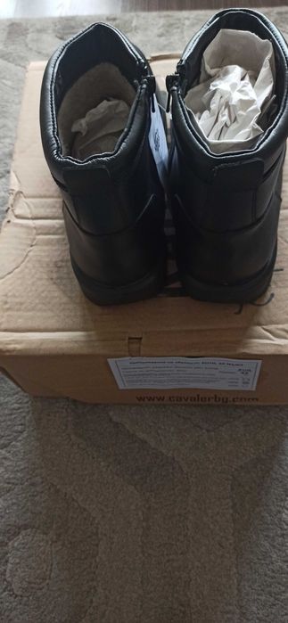 Нови мъжки боти, 42 н. от ест. кожа (телешки бокс)