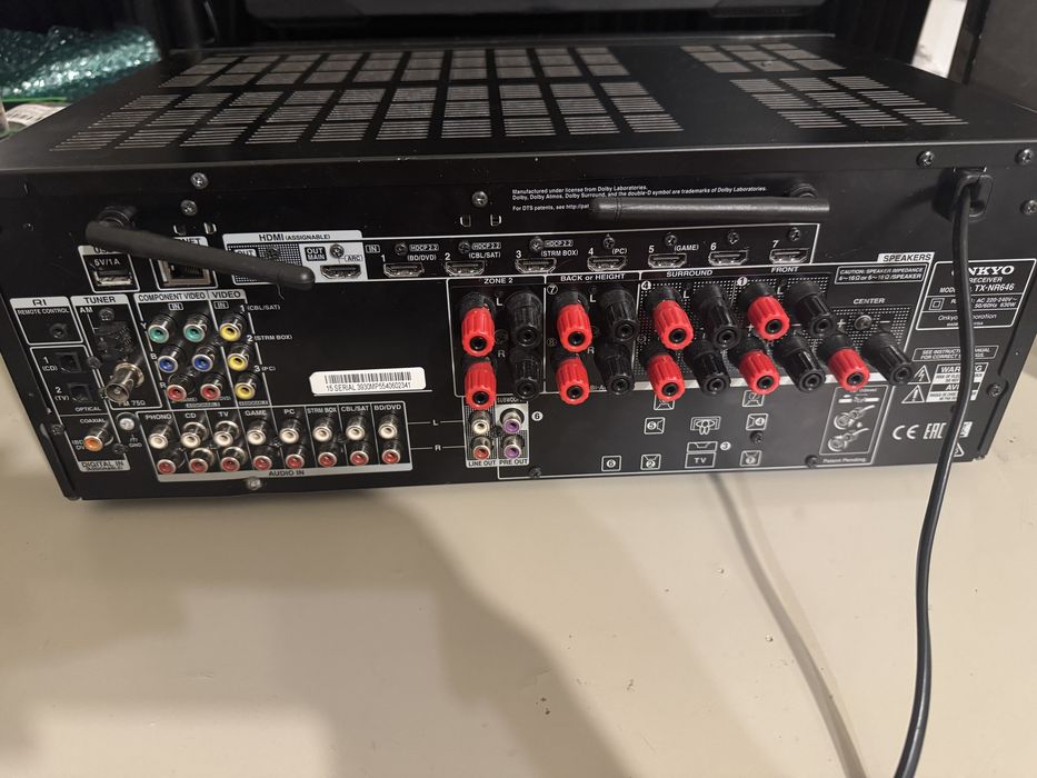 Amplificator Cinema Onkyo TX NR 646, 4K, Dolby Atmos, Airplay, Spotify Connect, Bluetooth, Internet, Dolby Surround, DTS X etc