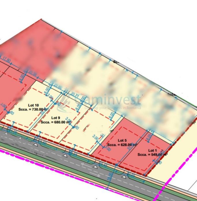 Parcele  pentru servicii si comert, Grigorescu,Oradea,V4305A,Gaminvest