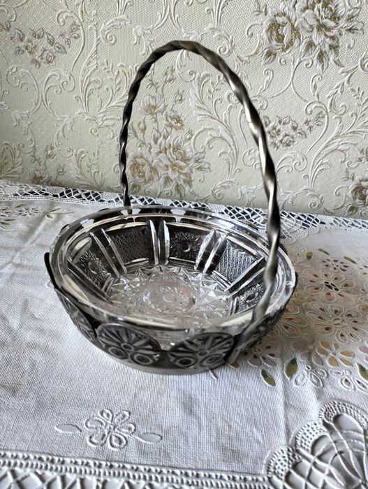 Конфетница мельхиор