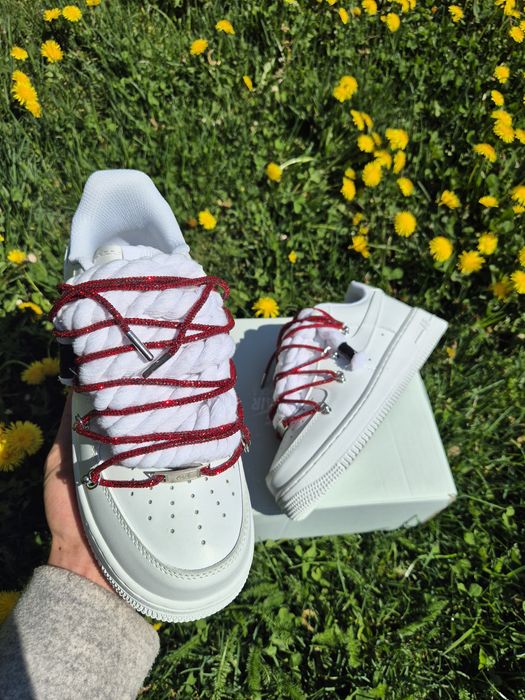 Nike air force 1 rope red Swarovski