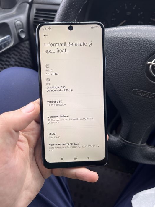 Xiaomi redmi note 11 pro 5G”nu trimit”