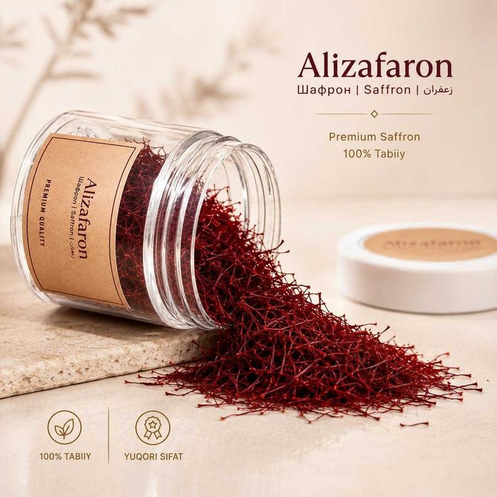 Zafaron saffron шафран Alizafaron | optom va dona 1 gr 120,000 so'm