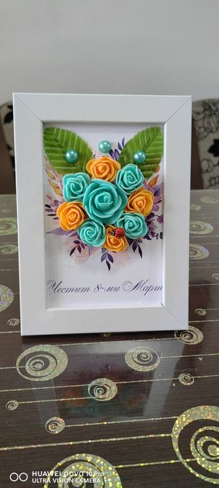 Вечни букети в рамка