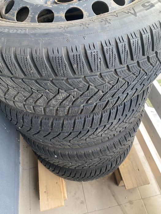 Roti iarna r16, 5x100, anvelope Dunlop