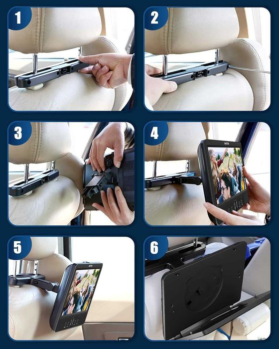 Нов двоен портативен USB / SD / DVD Плейър Player