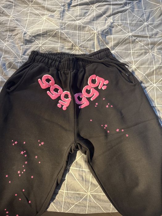 Pantaloni Lungi SP5DER roz/negru, Marimea M, Putine purtari niciun defect