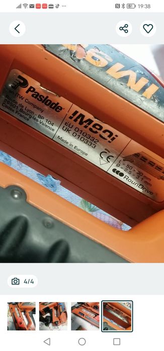 Pistol cuie mari Paslode IM90i
