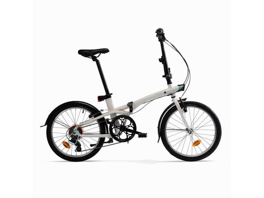Bicicletă pliabilă FOLD 500 BTWIN alba
