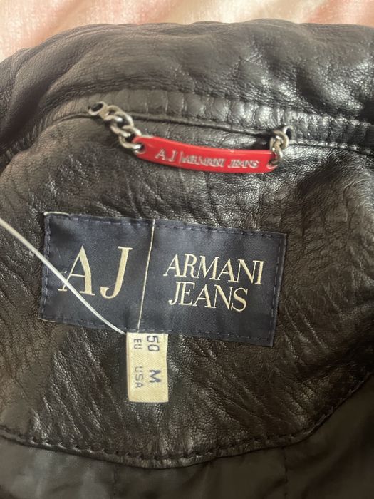 Кожено яке Armani Jeans размер М/50