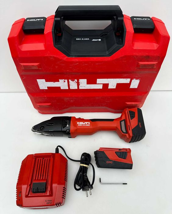 Hilti SSH 6 - A22 - Акумулаторна ножица за ламарина като нова!