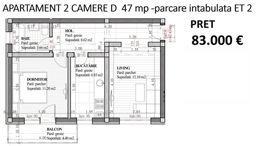 IASI - LUNCA CETATUII - Apartament cu 1 camera in bloc nou + parcare