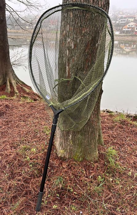 Риболовен кеп с гумирана мрежа