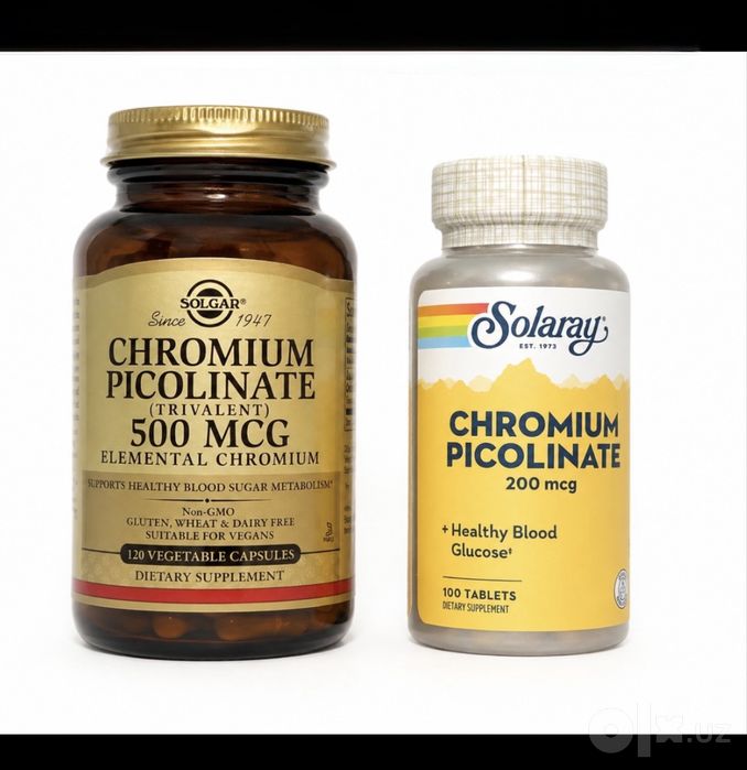 Solgar chromium picolinate / Solaray chromium picolinate / Xrom pikoli