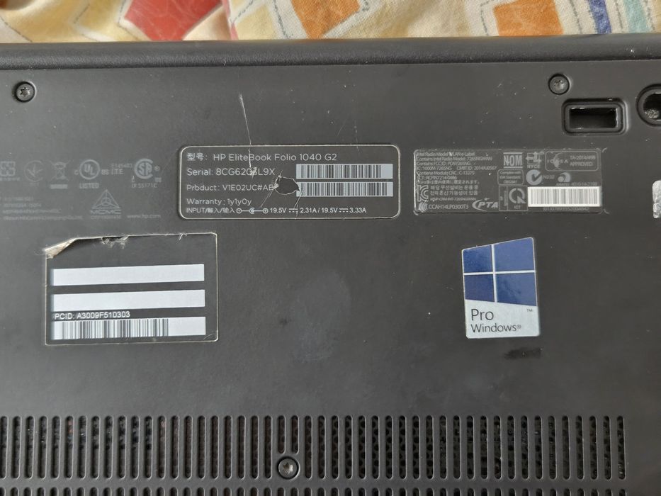 Laptop HP Elitebook Folio 1040 G2 Touchscreen 14” FHD, Windows 10 Pro