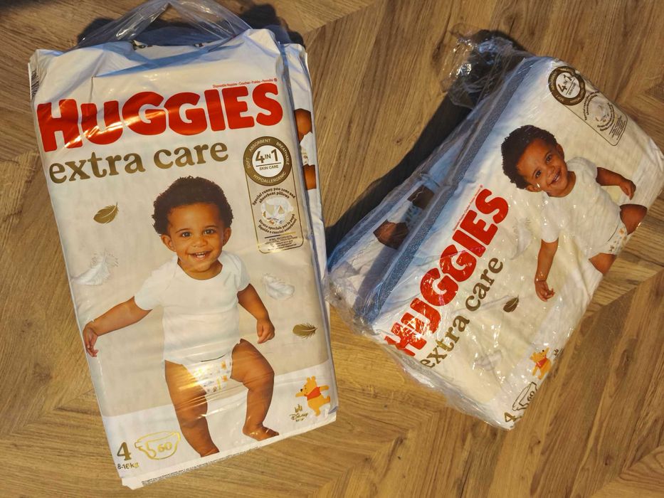 Scutece Huggies Extra Care, Marimea 4, 8-16 kg, 60 buc
