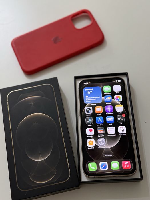Vând iphone 12 pro gold, 256GB, perfect functional