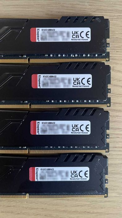 RAM Kingston FURY Beast 32GB (4x8GB) DDR4 3200 CL16 KF432C16BBK4/32