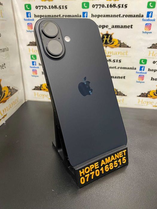 Hope Amanet P3 Iphone 16 / 128 gb / 100% BATERIE