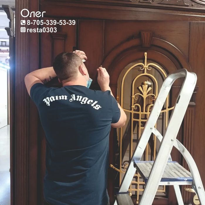 Реставрация дверей покраска