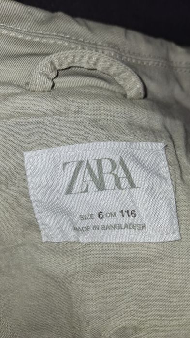 Jachetă jeans Zara, copii 6 ani, 116 cm