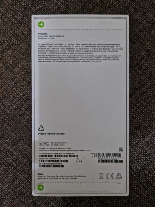 Iphone 13 128gb (midnight)