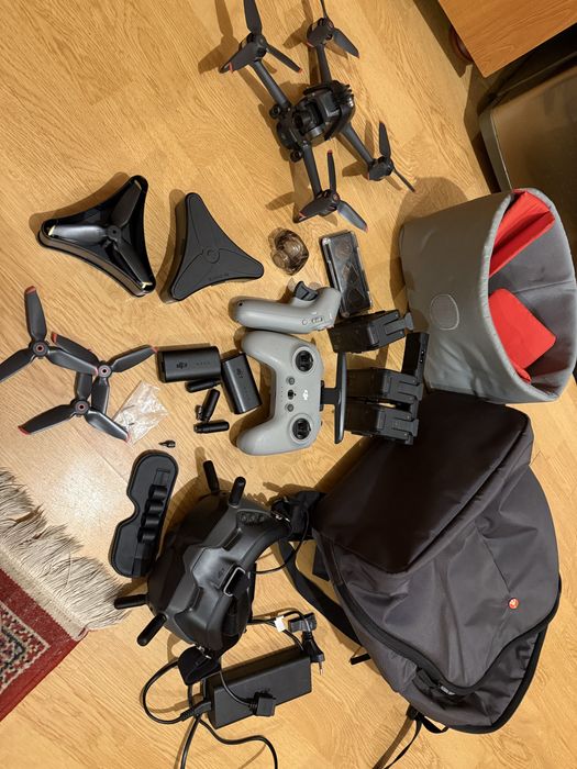 drona dji fpv fly more combo, acesorii full + rucsac nx