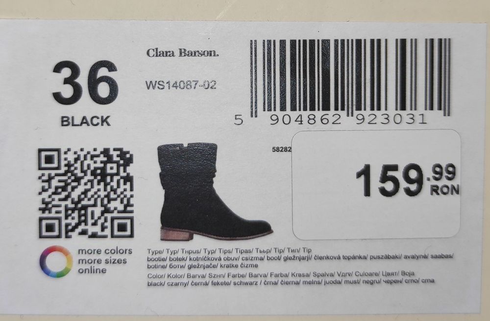 Botine Clara Barson Nr.36