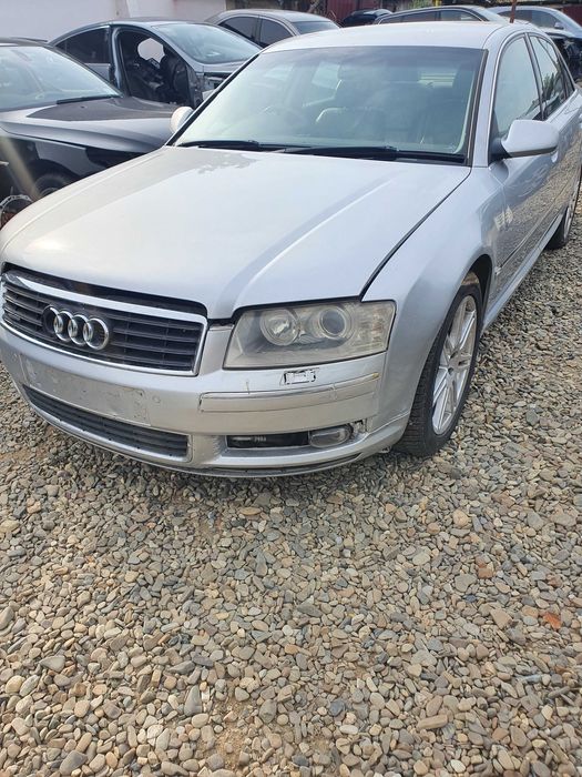 Dezmembrez Audi A8 D3 an 2005 motor 3.0 tdi v6 233 cp cod motor ASB trager complet injector set injectoare capota motor portiera fata grup diferential
