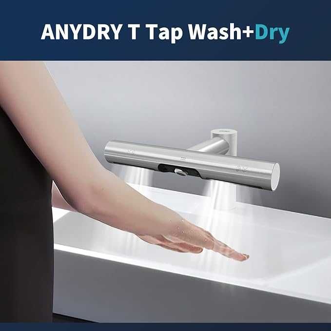 Uscător de mâini anydry 7120 Tap, cu unitate sub chiuvetă și filtru HEPA - Grad E