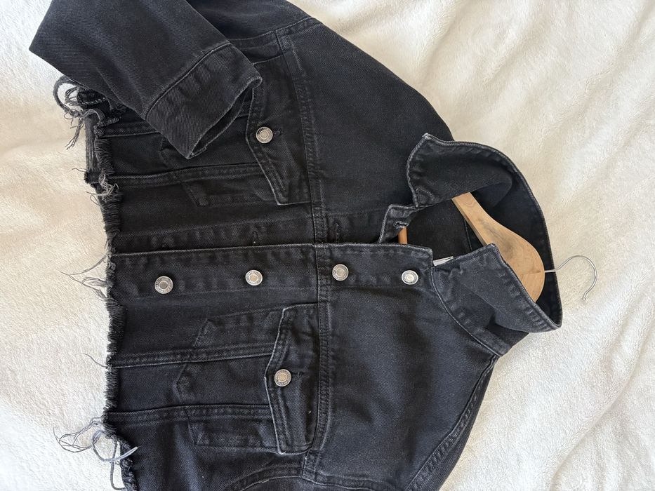 Дънково яке Bershka черно XS