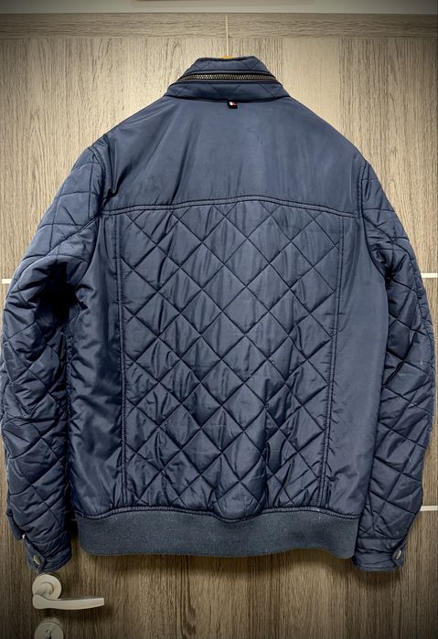 Geaca Tommy Hilfiger Diamond Quilted bomber navy geaca tommy marimea m