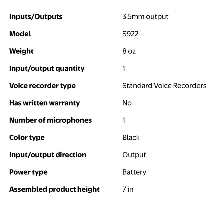 Olympus Pearlcorder S922- reportofon