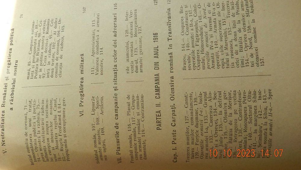 Istoria Razboiului pt. intregirea Romaniei 1916 1919,  Kiritzescu Ed.I