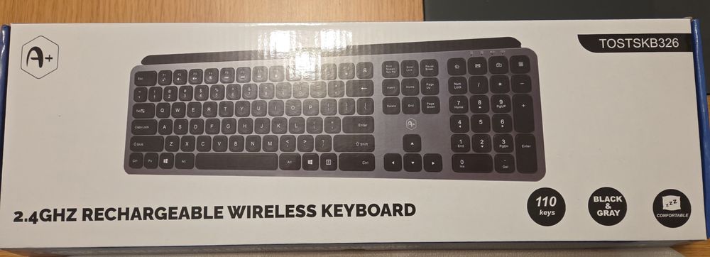 Tastatura office wireless, full size, US layout
