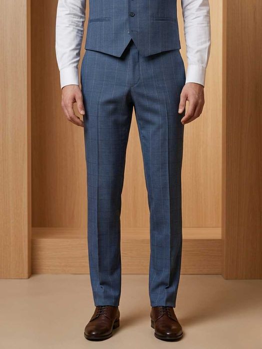 Луксозен мъжки костюм CARDUCCI от 3 части (100% Вълна)