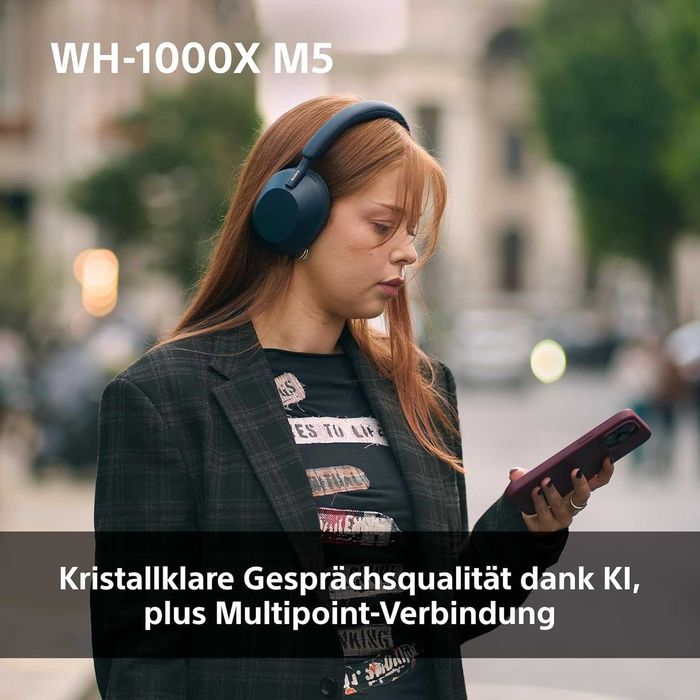 Нови Bluetooth Безжични Слушалки с Микрофон Sony - WH-1000XM5/S, ANC