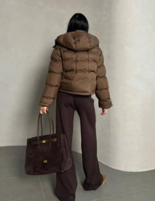 Оверсайз куртка Натуральный пух