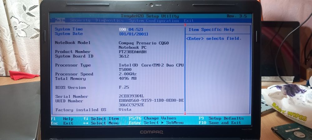 Laptop Compaq CQ60 pentru piese