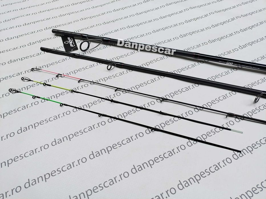 Lanseta PRO FL Black FORCE FEEDER 3,90m 180 grane 3 varfuri