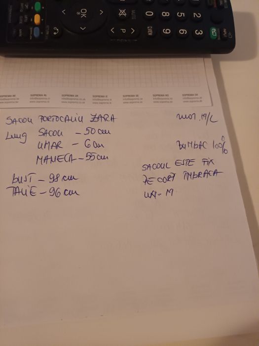 Sacou portocaliu Zara de femei marimea M