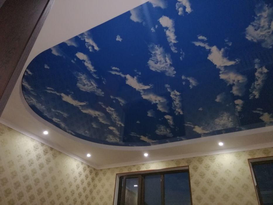 Натяжные потолки.