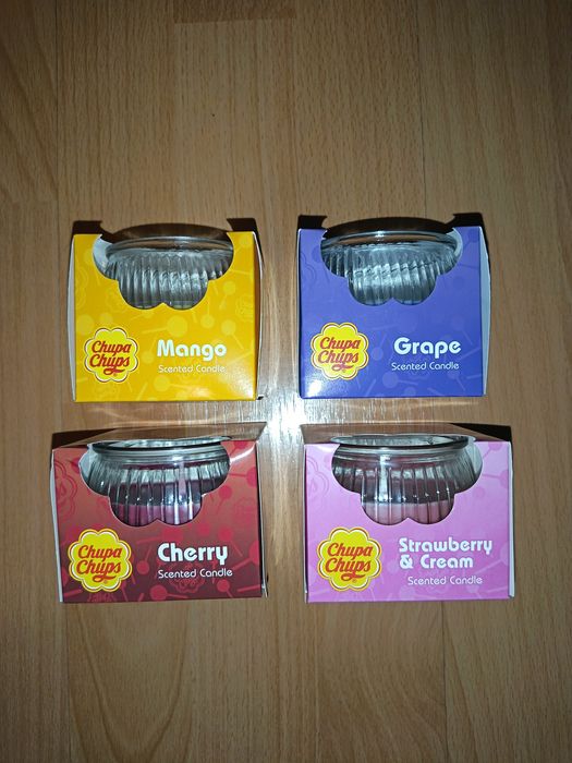 Set 4 lumânări parfumate Chupa Chups