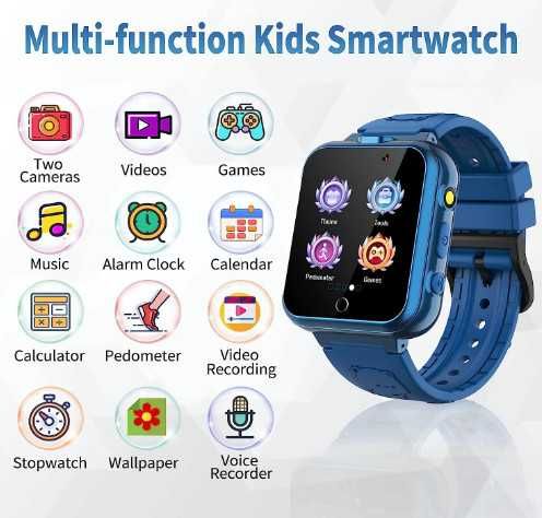 Детски смарт часовник YEDASAH, 24 игри, аларма, музикален плейър