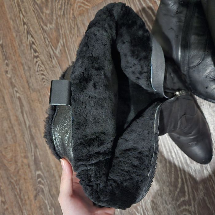 Новые натуральные кожаные сапожки